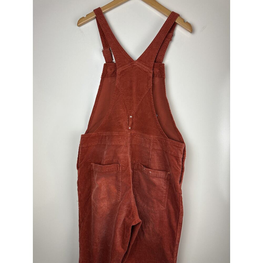 Anthropologie x PILCRO The Wanderer Corduroy Overalls Size 30 Distressed Orange - Picture 11 of 16